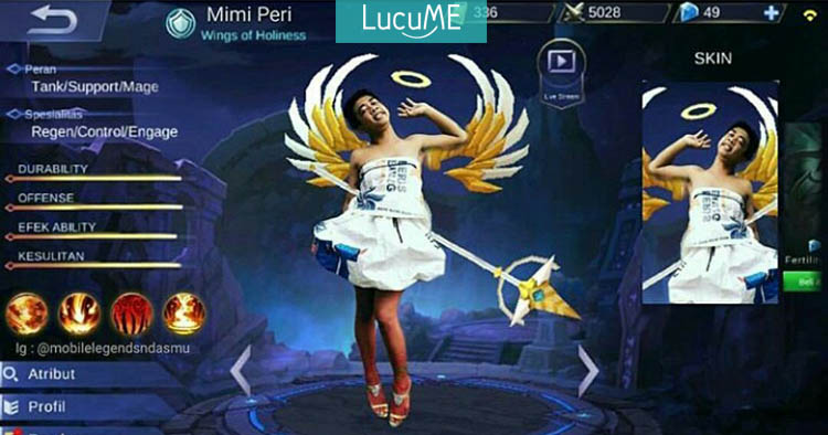 10 Meme 'Hero Mobile Legends' Versi Kearifan Lokal, Mimi Peri Sampai