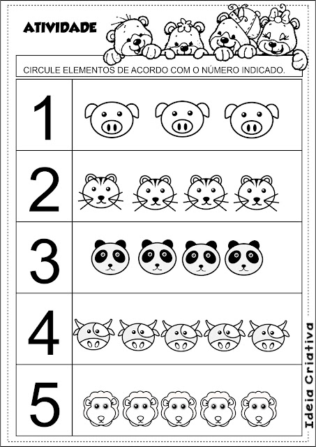 Atividade Matemática Educação Infantil