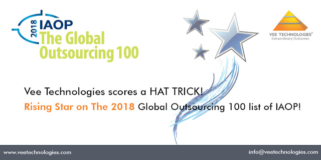 Vee Technologies in The IAOP 2018 Global Outsourcing 100 list.