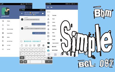 Download Tema BBM MOD Simple v3.3.6.51 APK Versi Terbaru