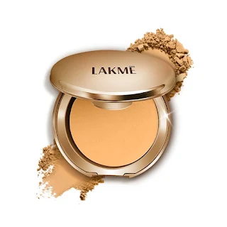 Lakmé 9 To 5 Primer With Matte Powder Foundation Compact, Silky Golden, 9G
