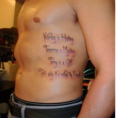 Inspirational tattoos are designs best for all time whether it is today or