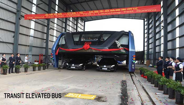 Transit Elevated Bus Hindari Kemacetan Total Di China  