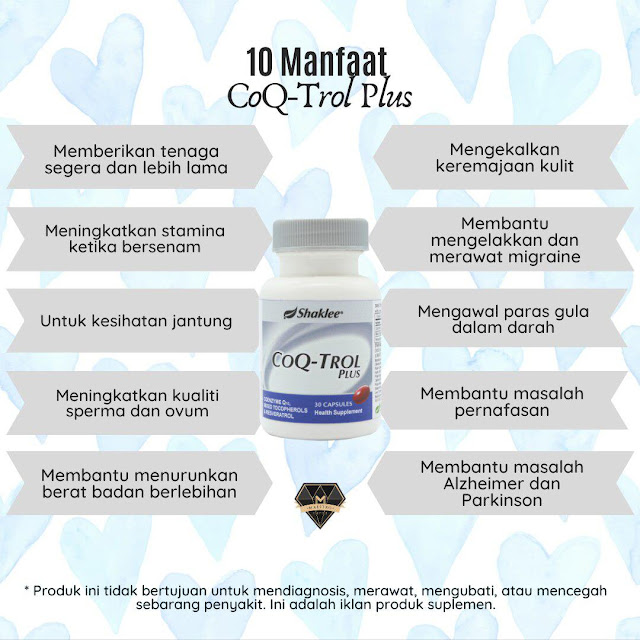 Manfaat CoqTrol Plus Shaklee