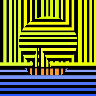 Optical Illusions | Casino Art| Psychedelic sunset sailing