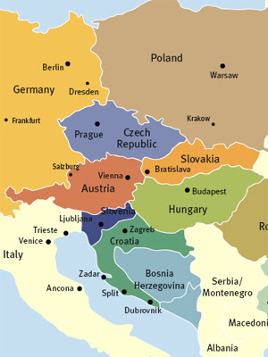 Osteuropa Karte Politisch Bild