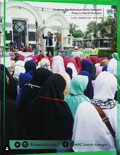 Aksi Solidaritas Untuk Palestina dari Kota Kuningan Jabar-