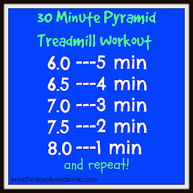 30 Minute Treadmill Pyramid Workout