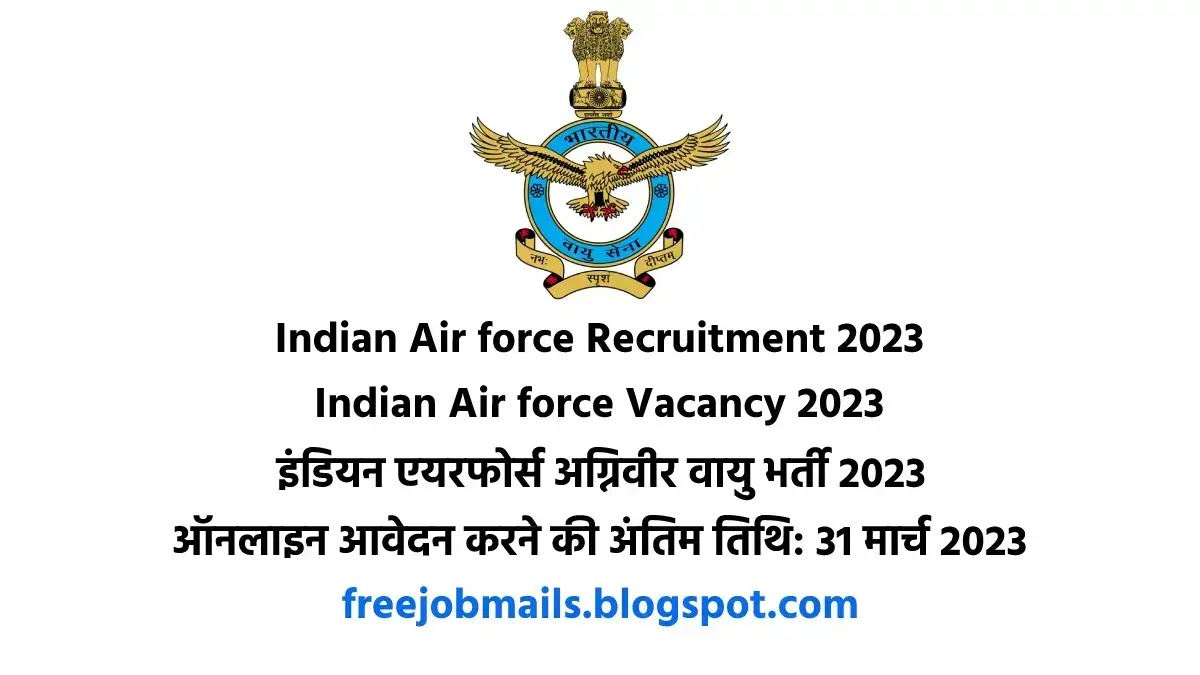 Indian Air force Recruitment 2023