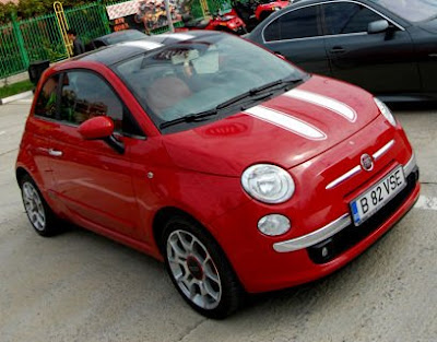 New Fiat 500 cinquecento rosso