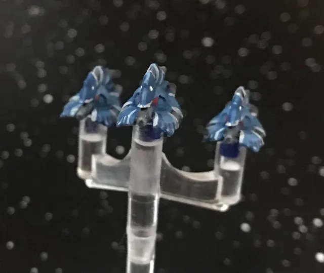 Painted Star Wars Armada CIS Trifighter Squadron