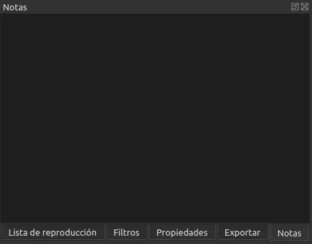 Si necesitas insertar comentarios o un espacio para leer los guiones cuando grabas voz en off usa la pestaña de notas