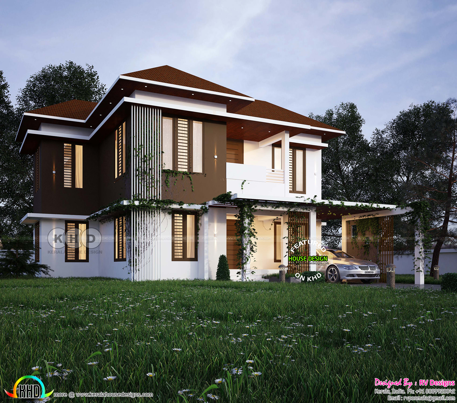 4 BHK 2273 square feet modern home design Kerala home 