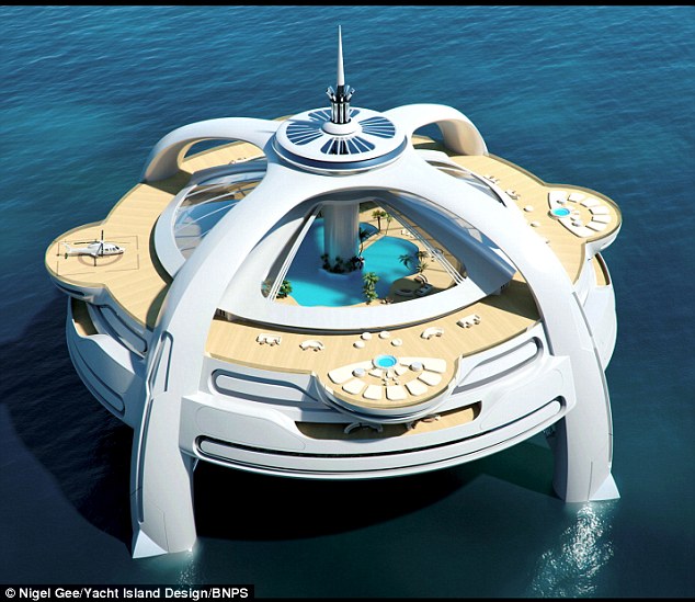 Project Utopia the Futuristic Yacht Island