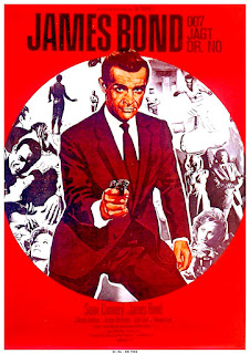 JAMES BOND 007 JAGT DR. NO. Cartel. Alemania. AGENTE 007 CONTRA EL DOCTOR NO. Doctor No. 1962. Reino Unido. Dirección: Terence Young. Reparto: Sean Connery, Ursula Andress, Jack Lord, Joseph Wiseman, Anthony Dawson, Zena Marshall, John Kitzmiller, Bernard Lee, Eunice Gayson, Lois Maxwell, Peter Burton.