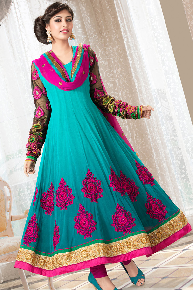 New Fashion Styles: Stylish Anarkali Bridal Dress 2013