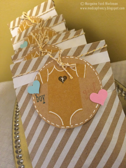 Gender Reveal Party on a Budget treat bags