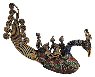 BRASS PEACOCK BOAT HOME DECOR PRODUCT