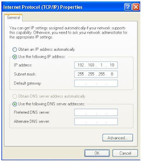 Pengisian Alamat IP (IP Address)