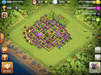 Cara Mudah Dan Cepat Mengalahkan Town Hall Level 7 Keatas COC