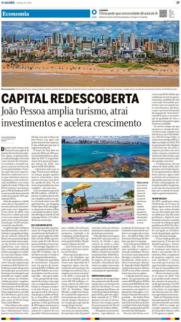 Investimentos no turismo da Paraíba ganham visibilidade na mídia nacional