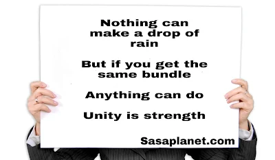 Unity is strength quotes in English