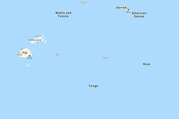 The earthquake struck northeast of the island Tonga