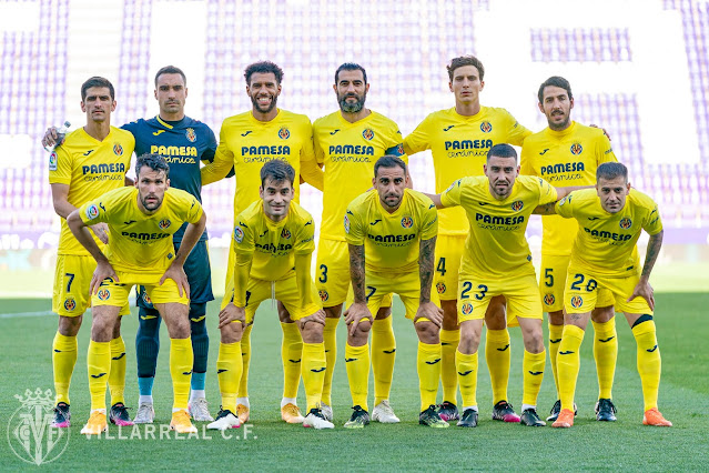 VILLARREAL C. F. Temporada 2020-21. Gerard Moreno, Sergio Asenjo, Capoue, Raúl Albiol, Pau Torrres, Dani Parejo. Alfonso Pedraza, Manu Trigueros, Paco Alcácer, Moi Gómez, Rubén Peña. REAL VALLADOLID C. F. 0 VILLARREAL C. F. 2. 13/’5/2021. Campeonato de Liga de 1ª División, jornada 36. GOLES: 0-1: 68’, Gerard Moreno. 0-2: 90+1’, Capoue.