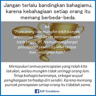  Kata-Kata Bijak Jangan Terlalu Bandingkan Kebahagiaanmu Dengan Kebahagiaan Orang Lain. #