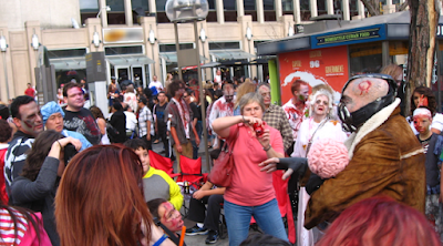 Bane at the zombie crawl