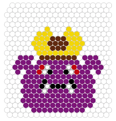 アクアビーズ図案 ドラクエ ダークキング