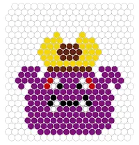 アクアビーズ図案 ドラクエ ダークキング