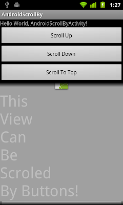 Scroll View - scrollBy() and scrollTo()