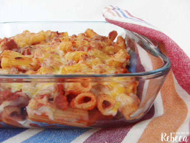 Macarrones con chorizo