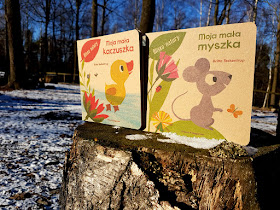 książeczki dla dzieci - Nasza Księgarnia - Moja mała kaczuszka - Moja mała myszka -  Britta Teckentrup - Blisko natury - książeczki ekologiczne - recykling - zero waste 