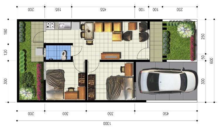 Gambar Desain  Rumah  7  X  15  2 Lantai Gontoh