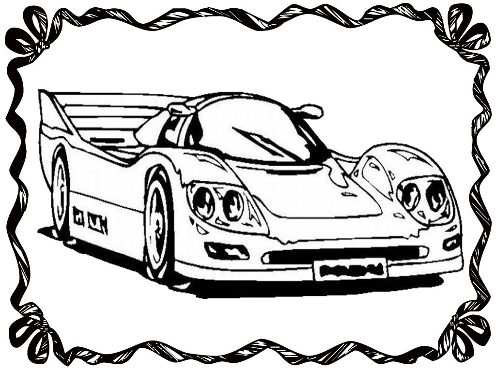 Drag Racing Car Coloring Pages