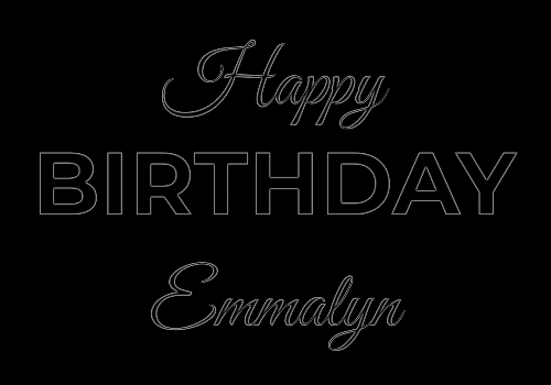 Happy Birthday Emmalyn (Animated GIF)
