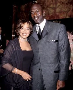 Michael Jordan and his first wife Juanita