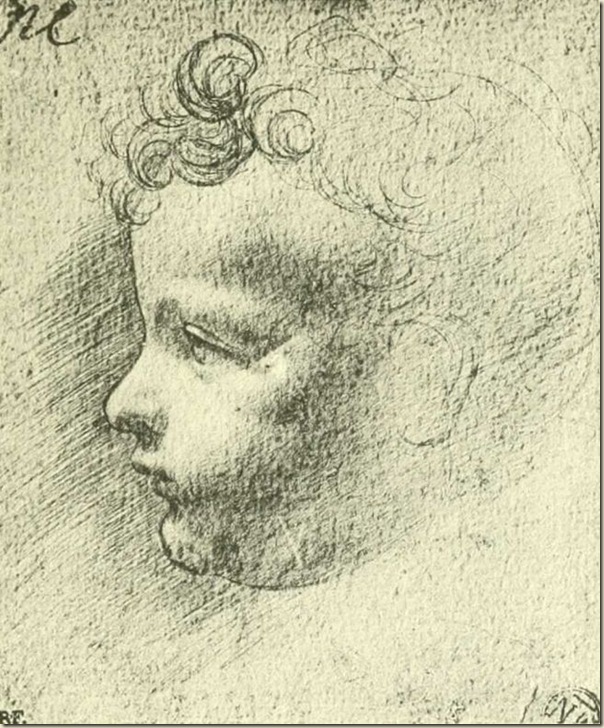 Leonard de Vinci, Tête d’enfant