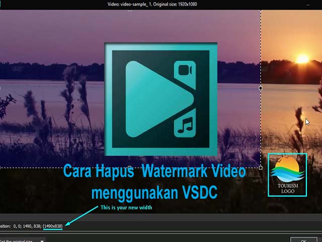 Cara hapus  Watermark Video menggunakan VSDC