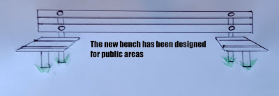 The new bench has been designed for public areas
