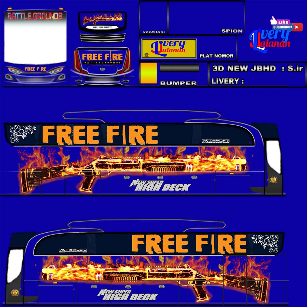 livery bussid free fire