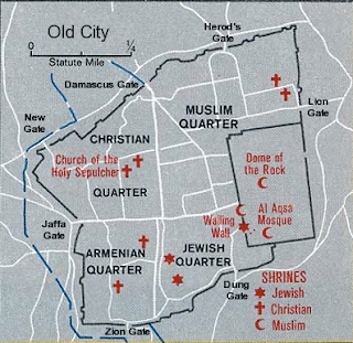 Map of Old Jerusalem