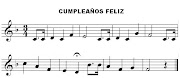 PARTITURA CUMPLEAÑOS FELIZ PARA CLARINETE. HAPPY BIRTHDAY SHEET MUSIC FOR .