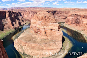 48 No Interstate back roads cross country coast-to-coast road trip Horseshoe Bend Arizona