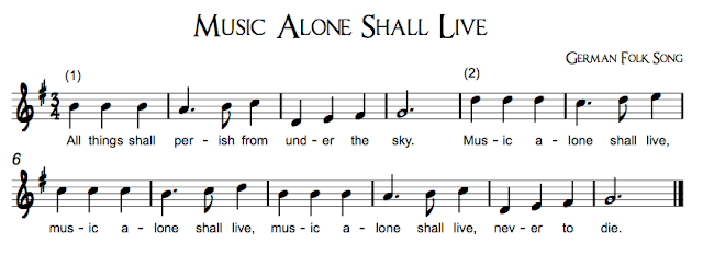 Music Alone Shall Live Beth S Notes