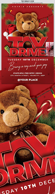  Christmas Toy Drive Flyer Template