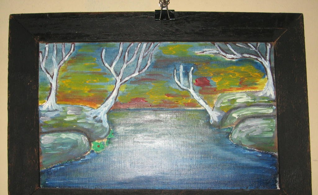  Lukisan  Alam Ranting  Pohon 