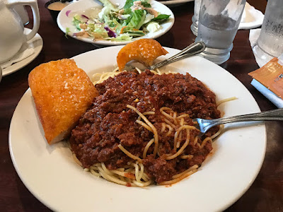 Homemade Spaghetti at Louie's Steak & Seafood, Kenai, Alaska